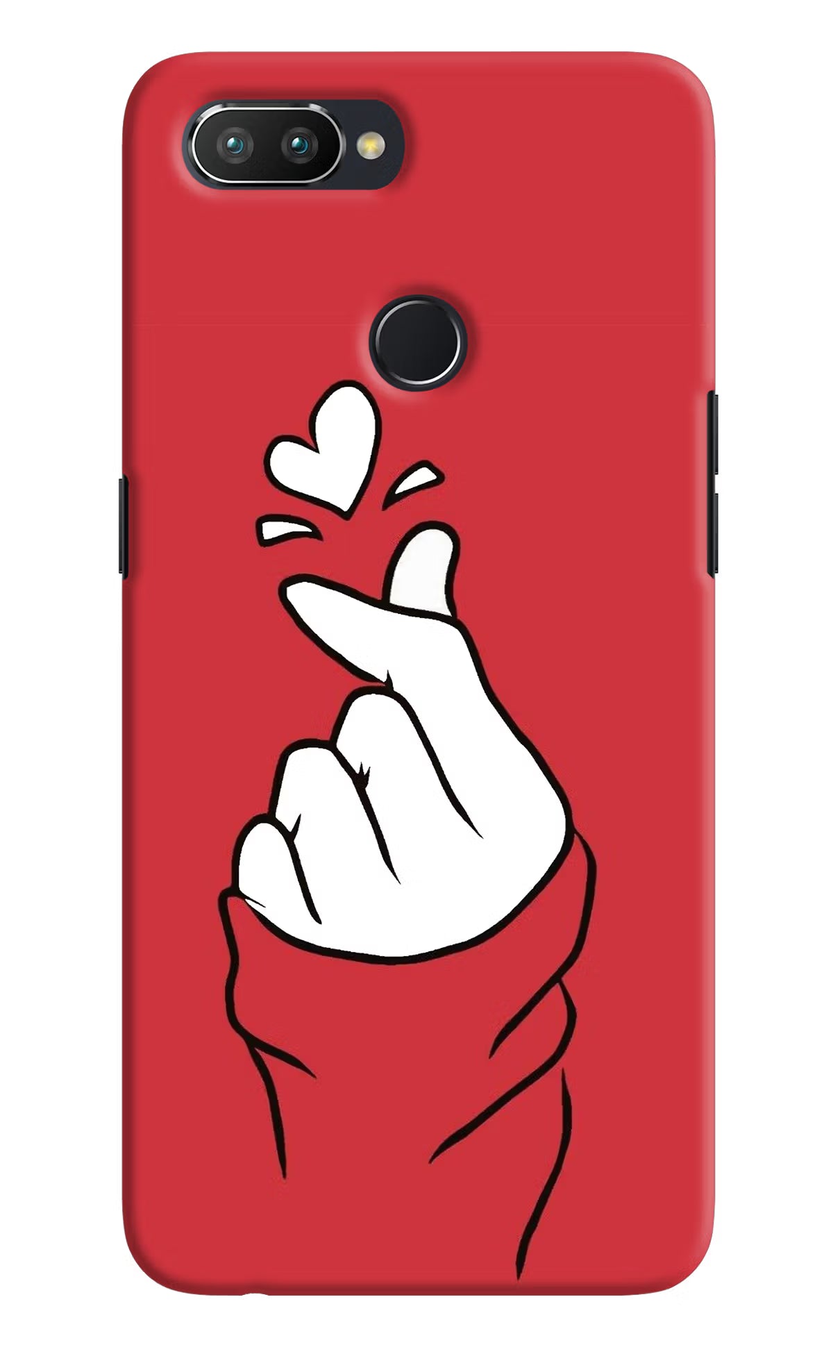 Korean Love Sign Realme U1 Hard Case Back Cover by Casekaro