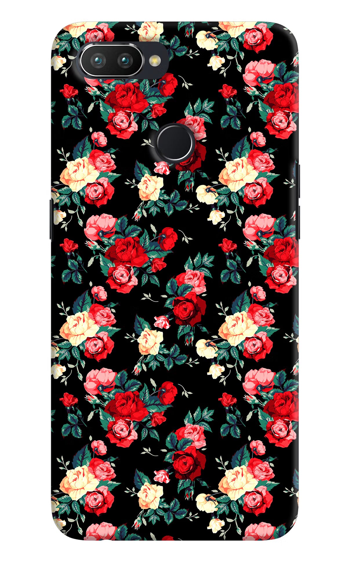 Rose Pattern Realme U1 Hard Case Back Cover by Casekaro