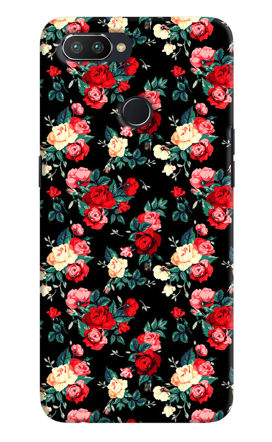 Rose Pattern Realme U1 Hard Case Back Cover by Casekaro