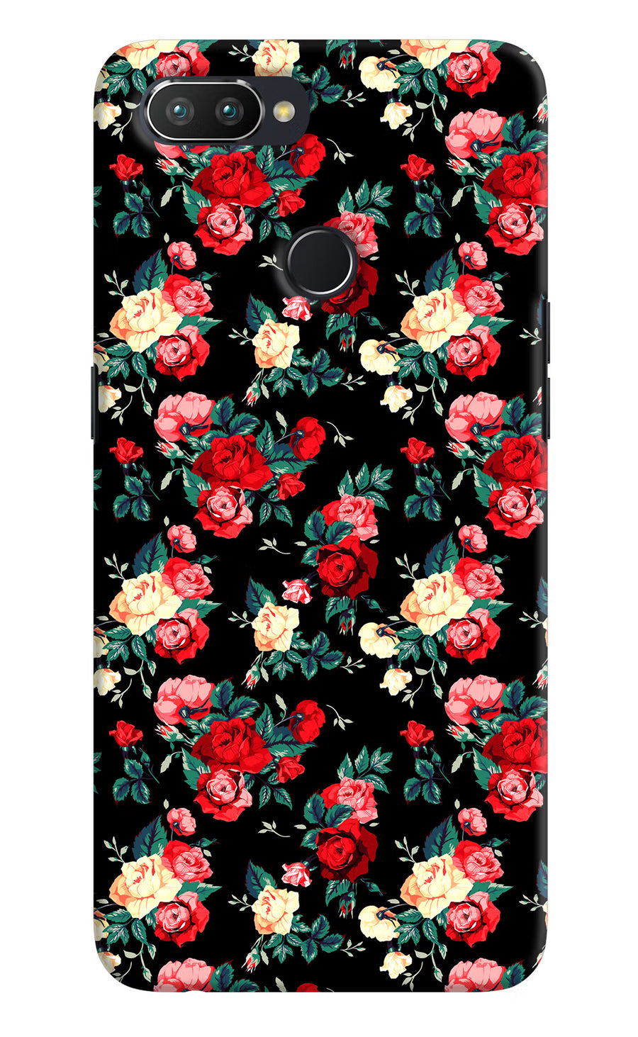 Rose Pattern Realme U1 Back Cover, Hard case