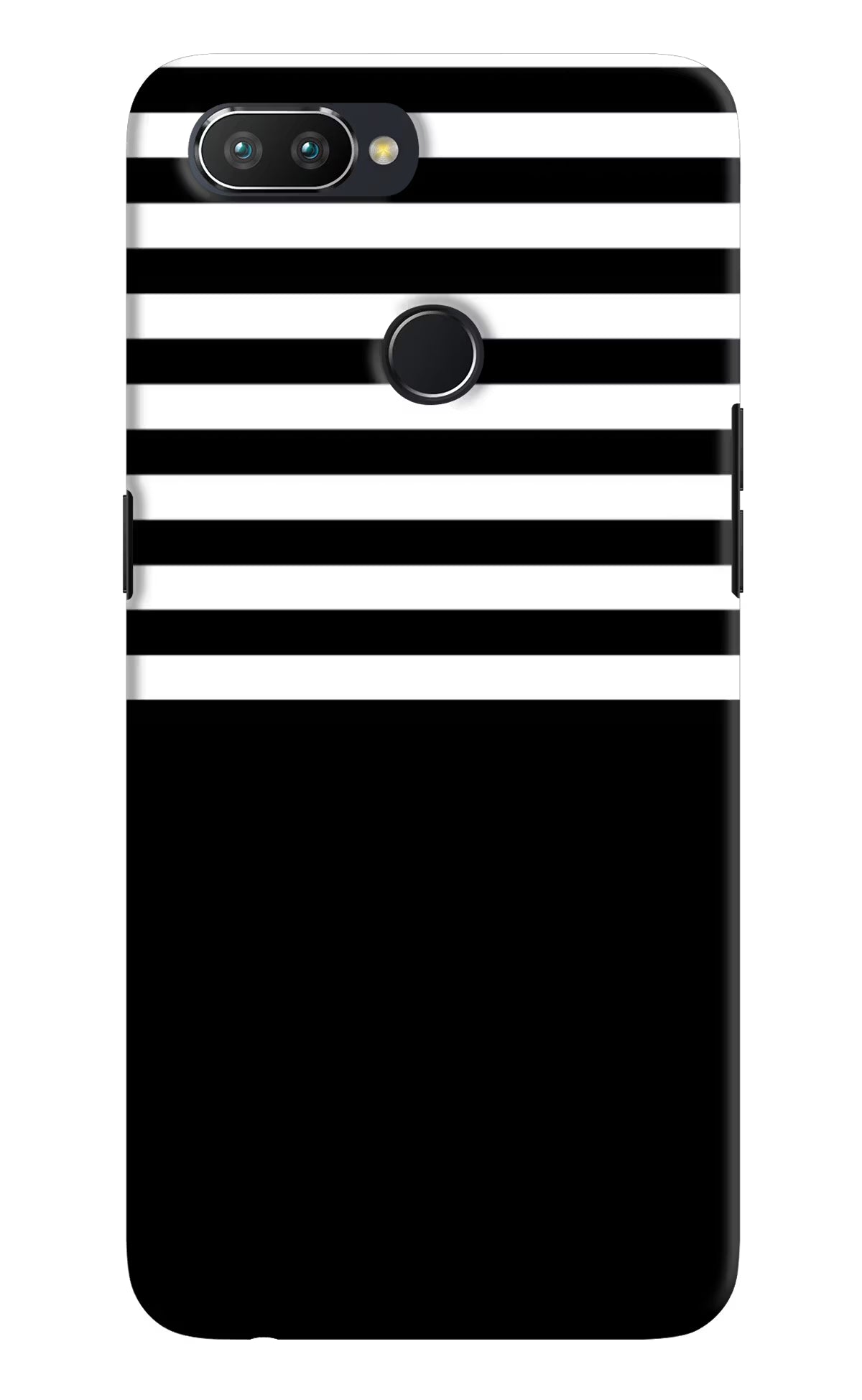Black and White Print Realme U1 Hard Case Back Cover by Casekaro