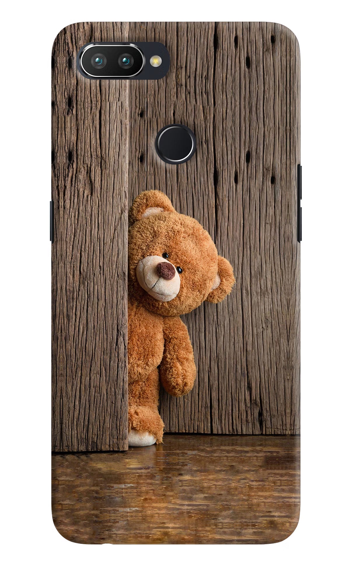 Teddy Wooden Realme U1 Hard Case Back Cover by Casekaro