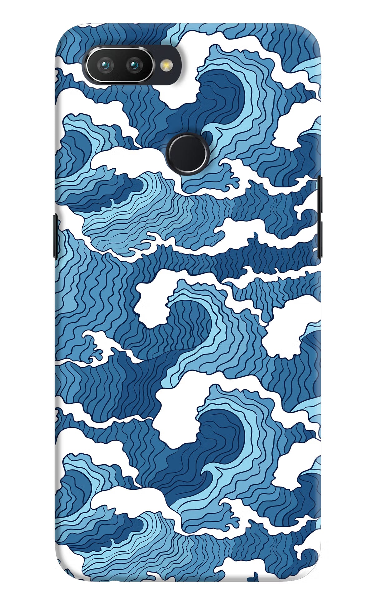 Blue Waves Realme U1 Hard Case Back Cover by Casekaro