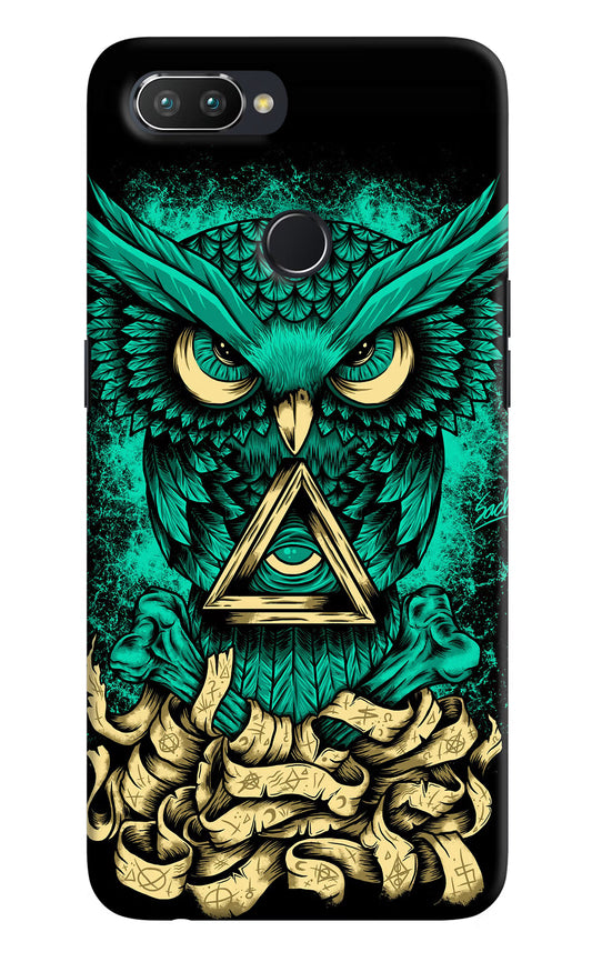 Green Owl Realme U1 Hard Case Back Cover by Casekaro