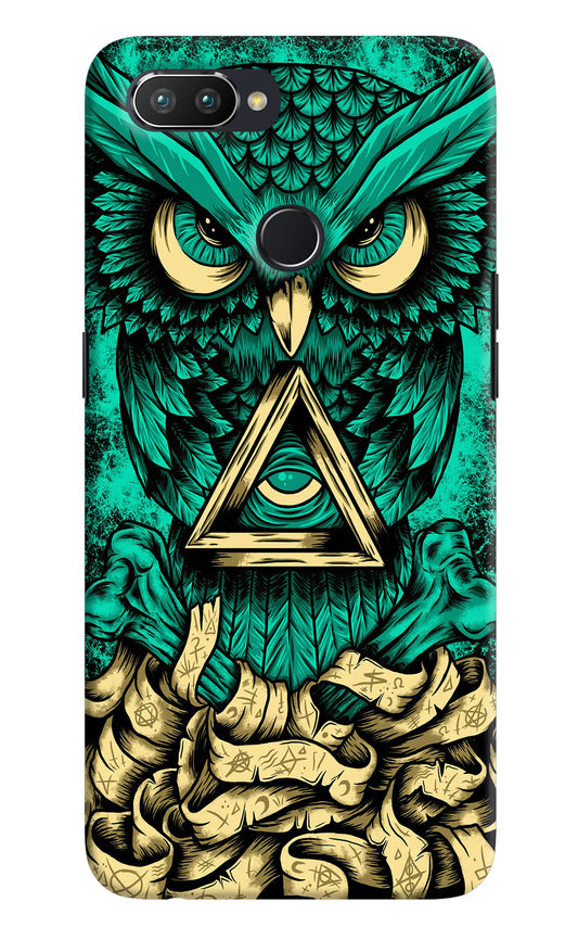 Green Owl Realme U1 Hard Case Back Cover by Casekaro