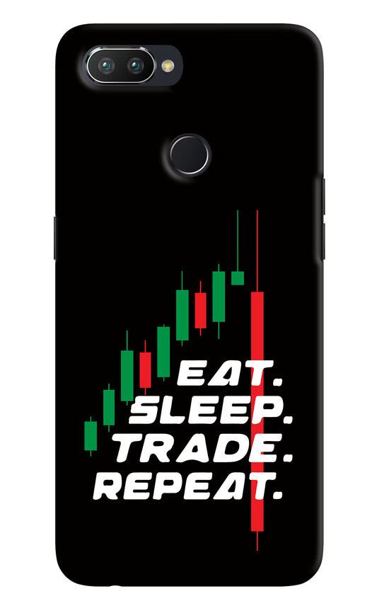Eat Sleep Trade Repeat Realme U1 Hard Case Back Cover by Casekaro