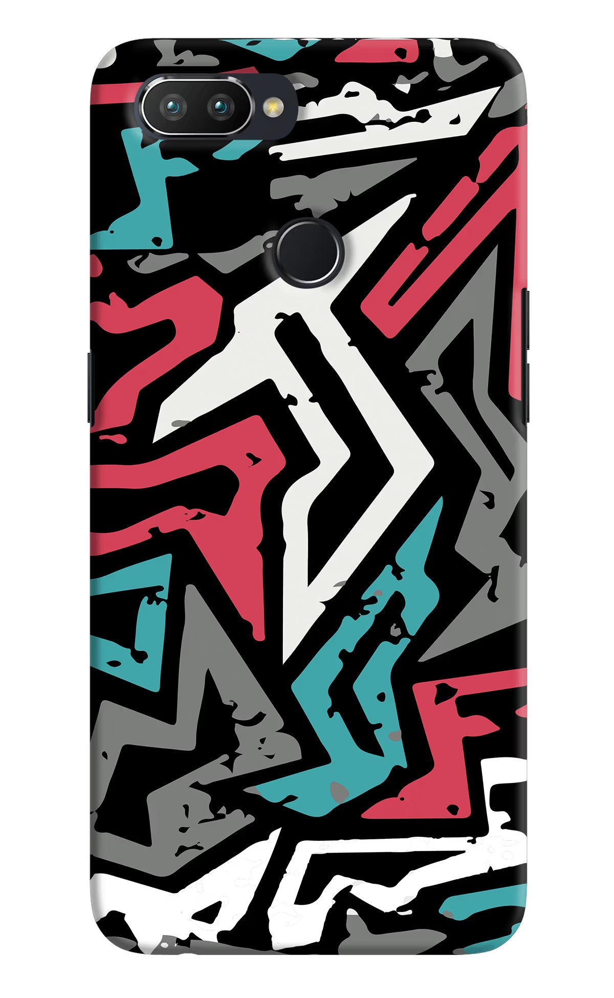 Geometric Graffiti Realme U1 Hard Case Back Cover by Casekaro