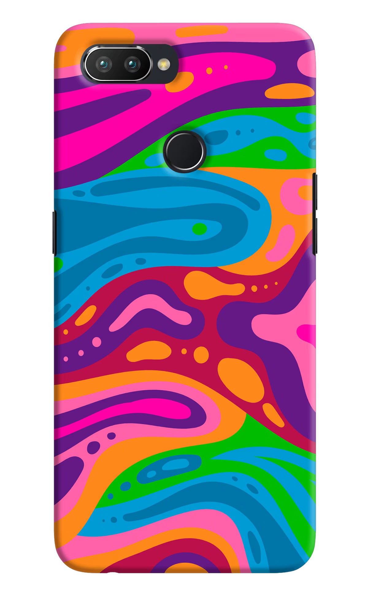Trippy Pattern Realme U1 Hard Case Back Cover by Casekaro