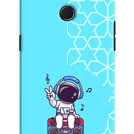Cute Astronaut Chilling Realme U1 Hard Case Back Cover by Casekaro
