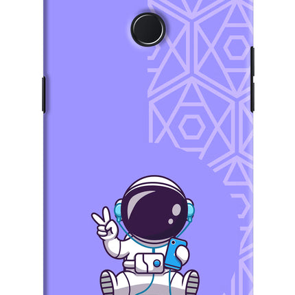 Cute Astronaut Chilling Realme U1 Hard Case Back Cover by Casekaro