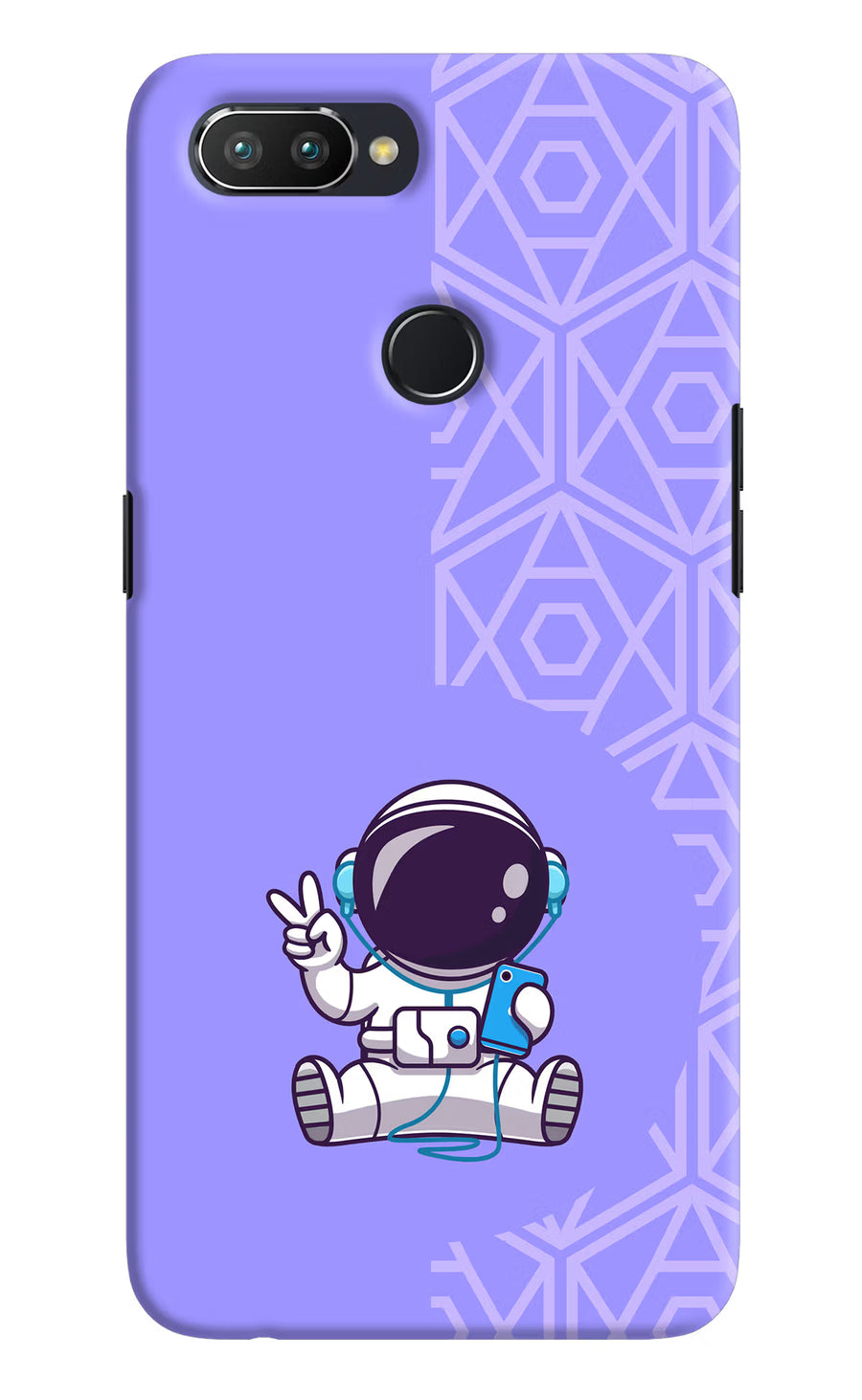 Cute Astronaut Chilling Realme U1 Back Cover, Hard case