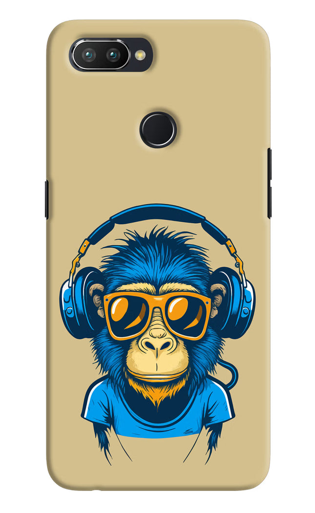 Monkey Headphone Realme U1 Hard Case Back Cover by Casekaro