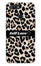 Leopard Print Self Love Realme U1 Hard Case Back Cover by Casekaro