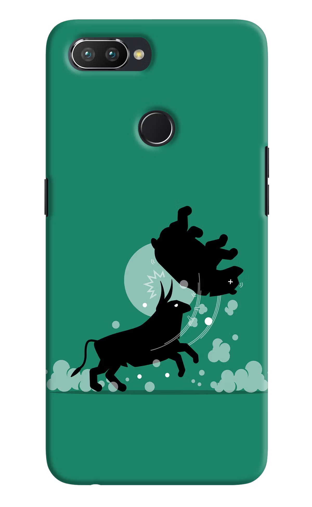 Bull Conqueror Realme U1 Hard Case Back Cover by Casekaro