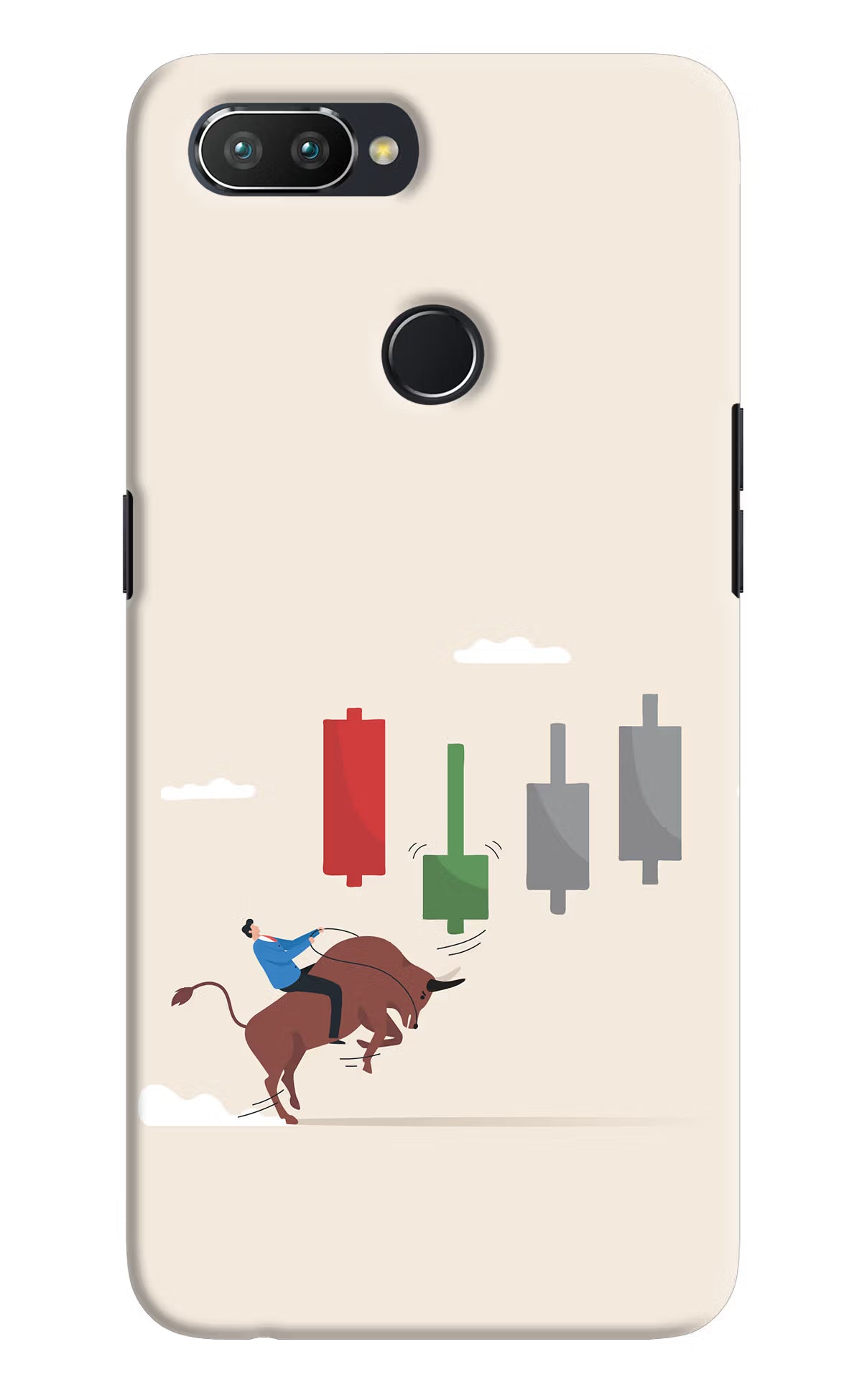 Bull Trading Momentum Realme U1 Hard Case Back Cover by Casekaro