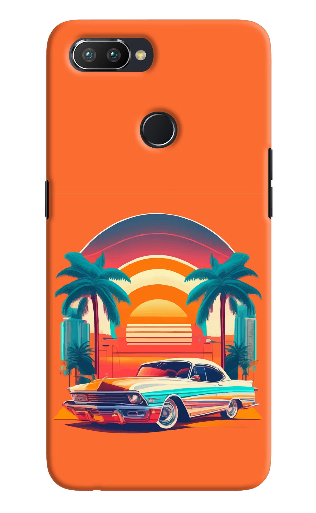 Palm Drive 80s Realme U1 Hard Case Back Cover by Casekaro