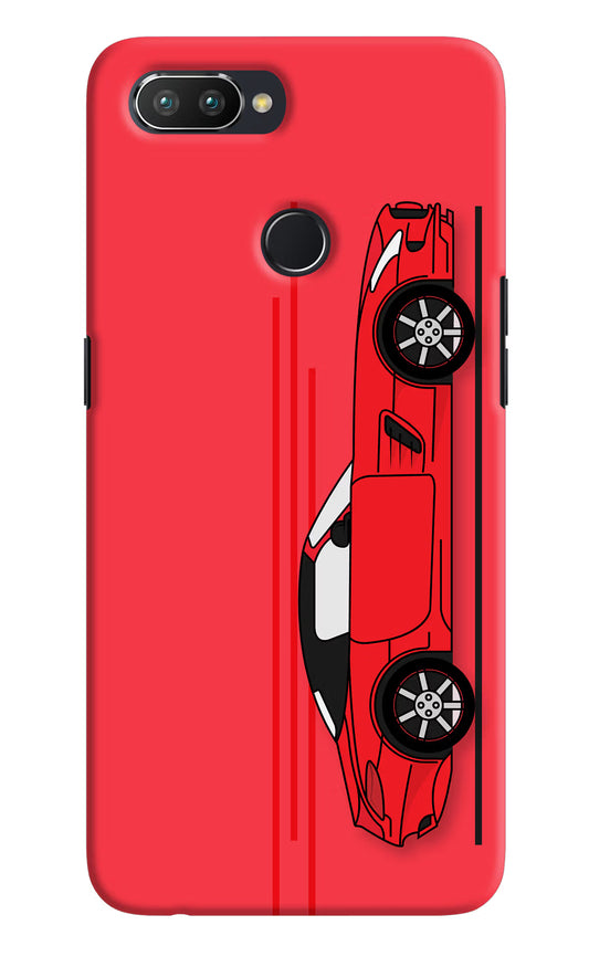 Red Velocity Realme U1 Hard Case Back Cover by Casekaro