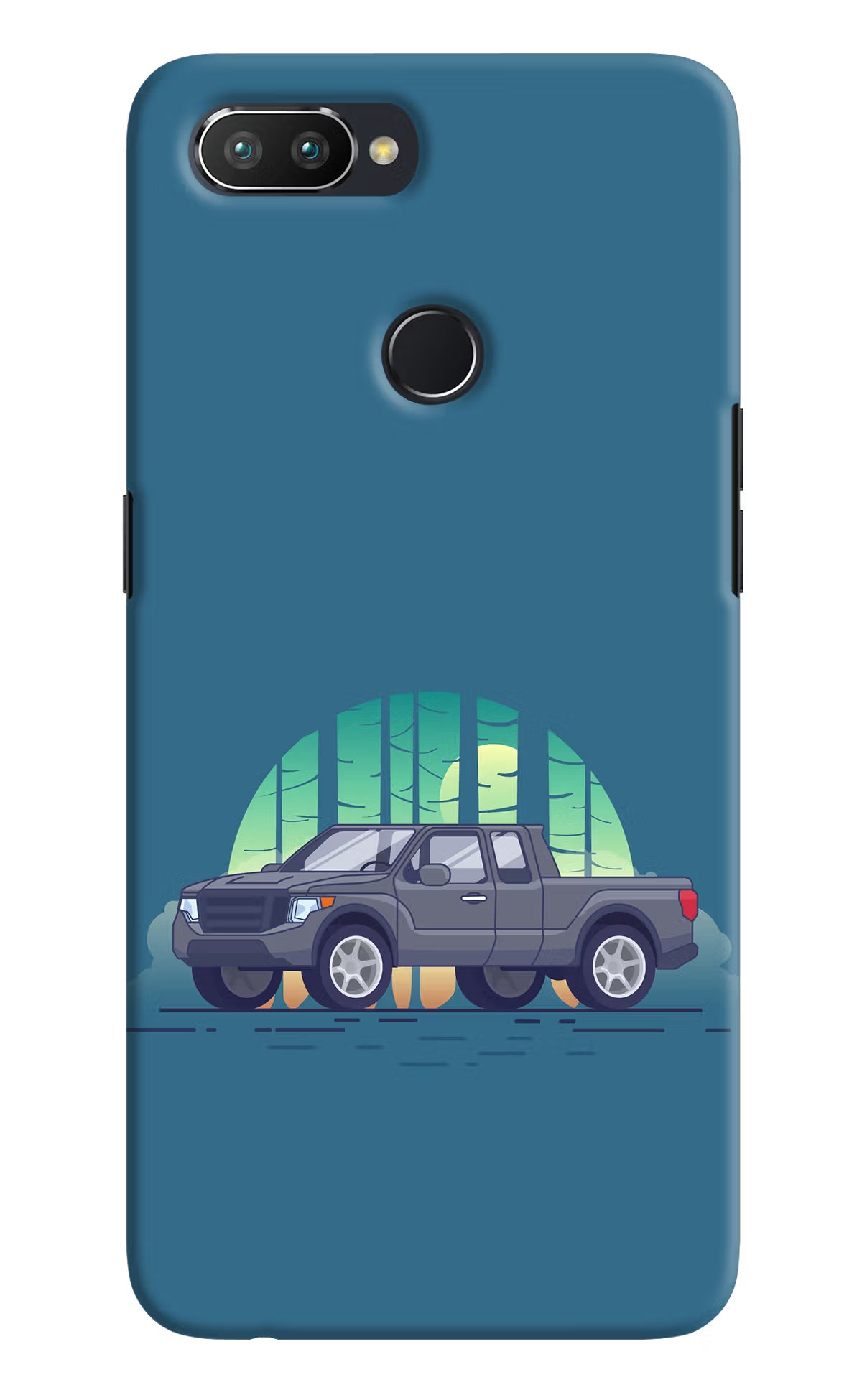 Retro Garage Vibe Realme U1 Hard Case Back Cover by Casekaro