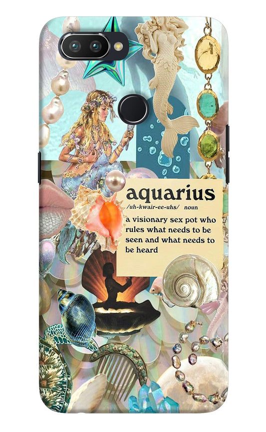 Aquarius Zodiac Realme U1 Hard Case Back Cover by Casekaro