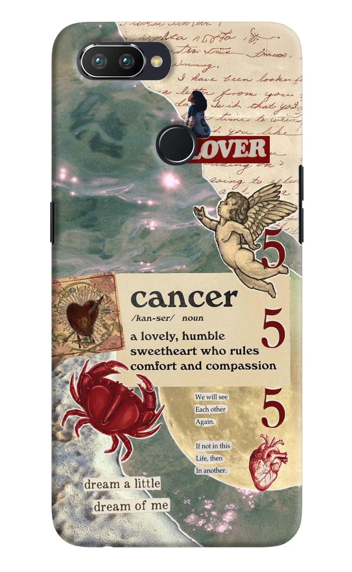 Cancer Zodiac Realme U1 Hard Case Back Cover by Casekaro