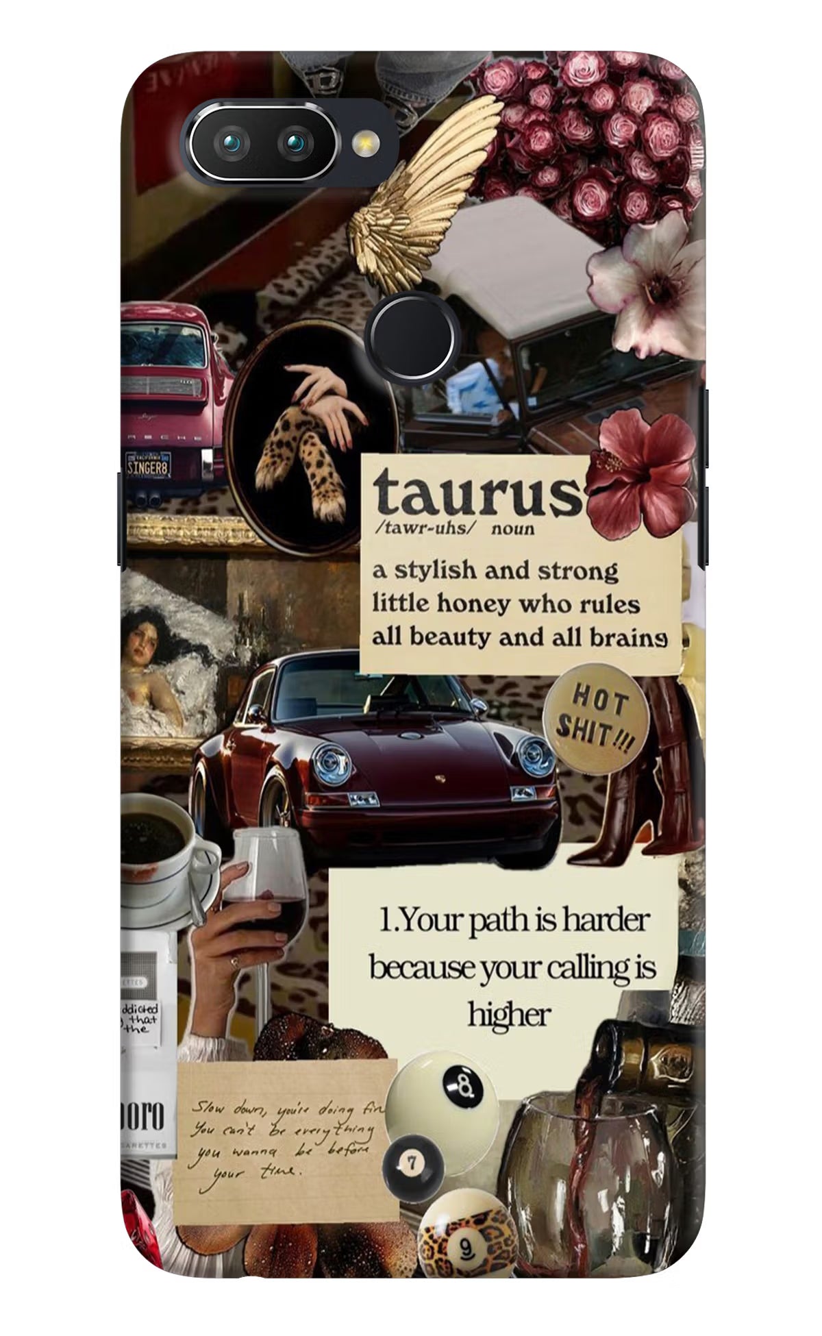 Taurus Zodiac Realme U1 Hard Case Back Cover by Casekaro