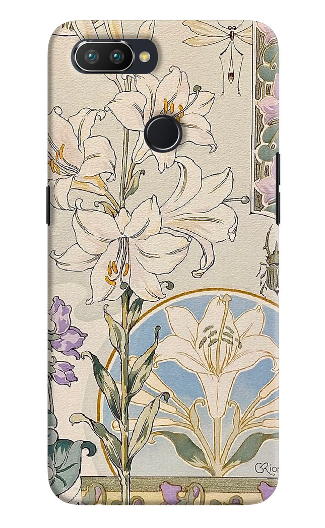 White Lily Realme U1 Hard Case Back Cover by Casekaro