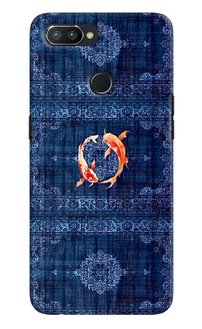 Koi Blue Realme U1 Hard Case Back Cover by Casekaro