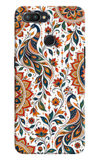 White Mayura Realme U1 Back Cover