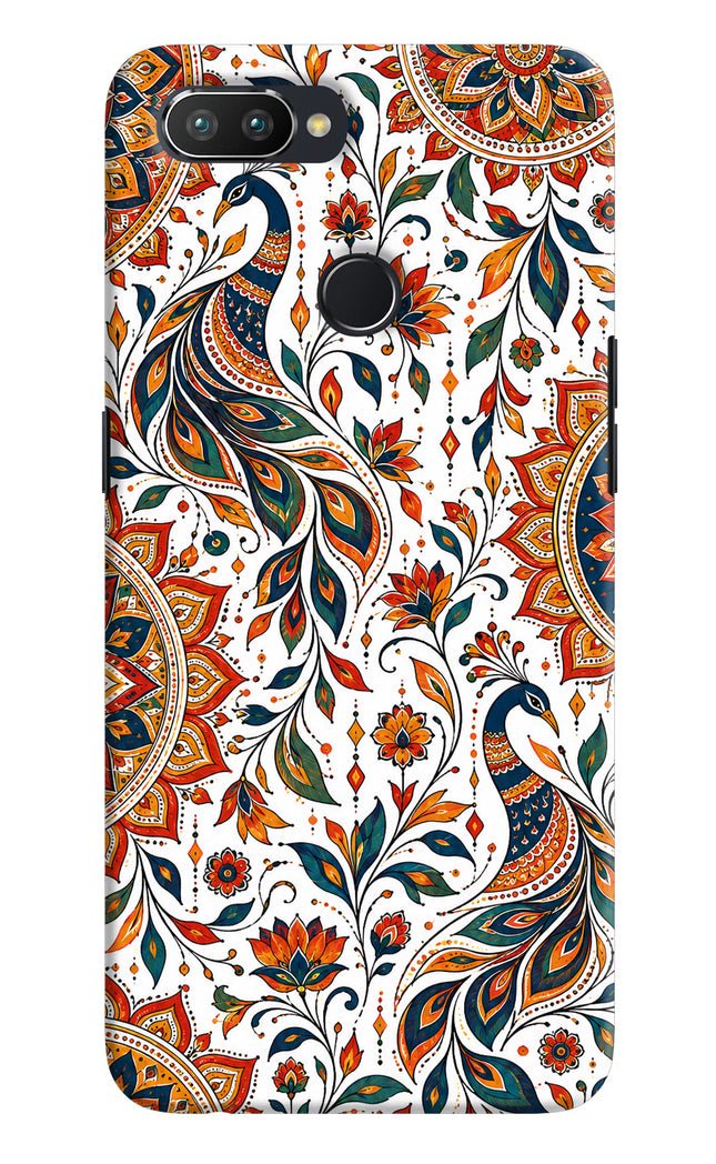 White Mayura Realme U1 Hard Case Back Cover by Casekaro
