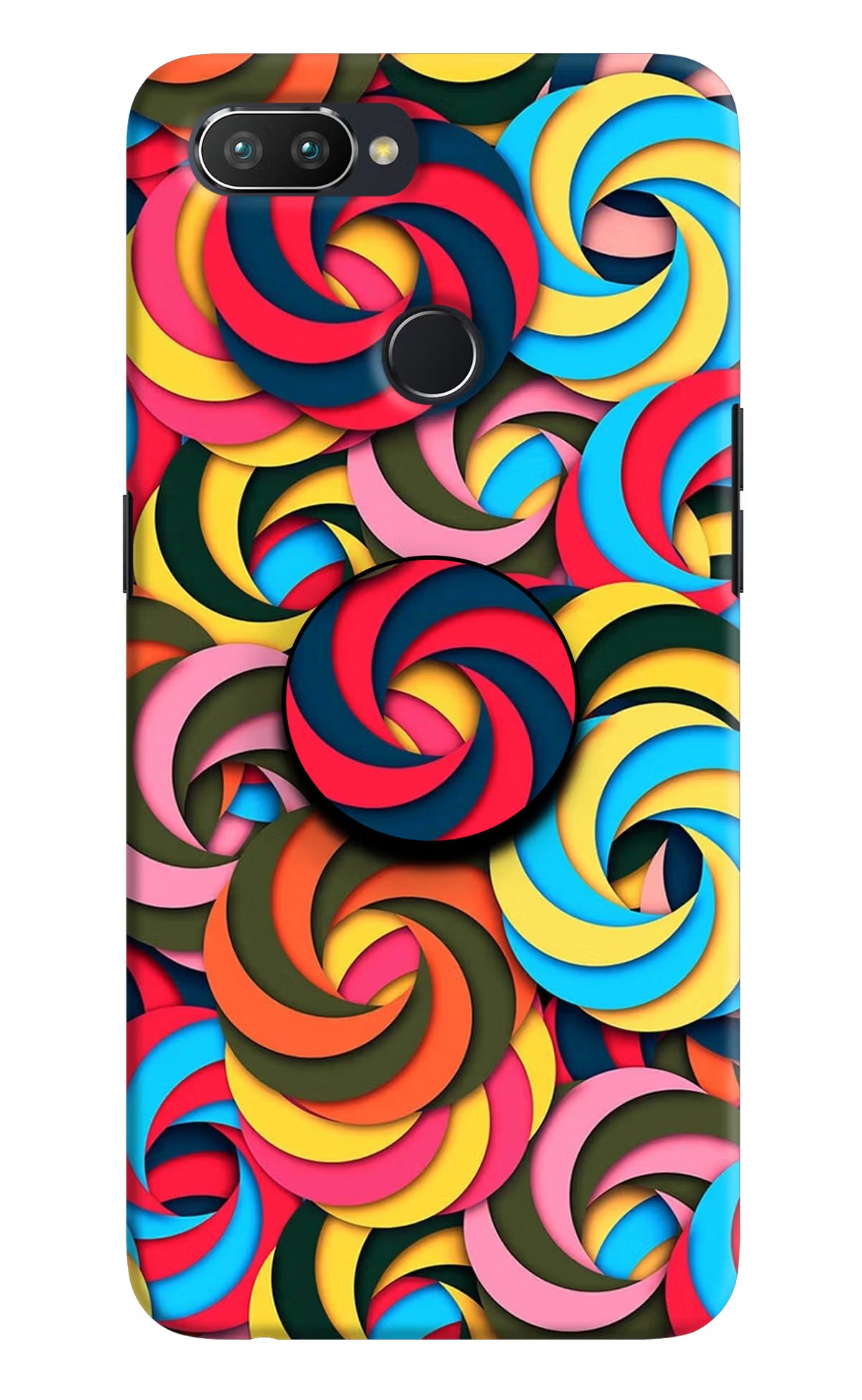 Spiral Pattern Realme U1 Pop Case by Casekaro