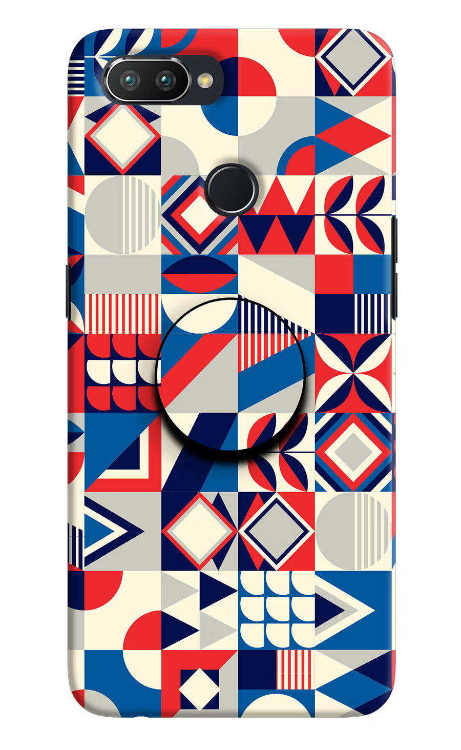 Colorful Pattern Realme U1 Pop Case, Hard case