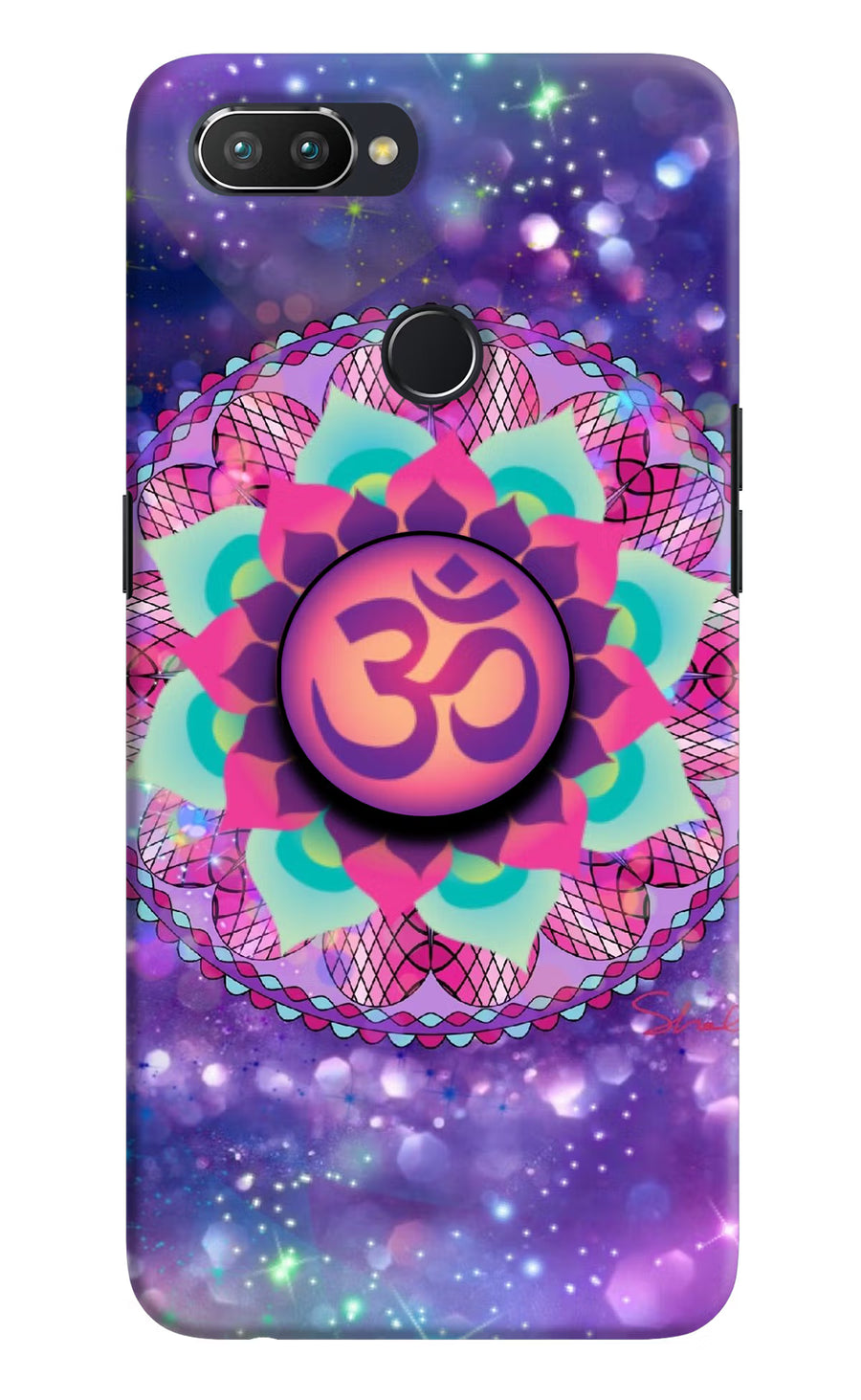 Om Purple Realme U1 Pop Case, Hard case