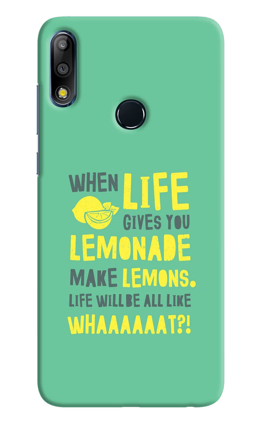 Quote Asus Zenfone Max Pro M2 Back Cover, Hard case