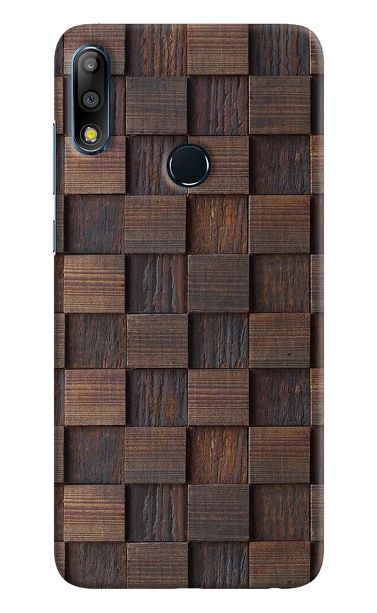 Wooden Cube Design Asus Zenfone Max Pro M2 Hard Case Back Cover by Casekaro