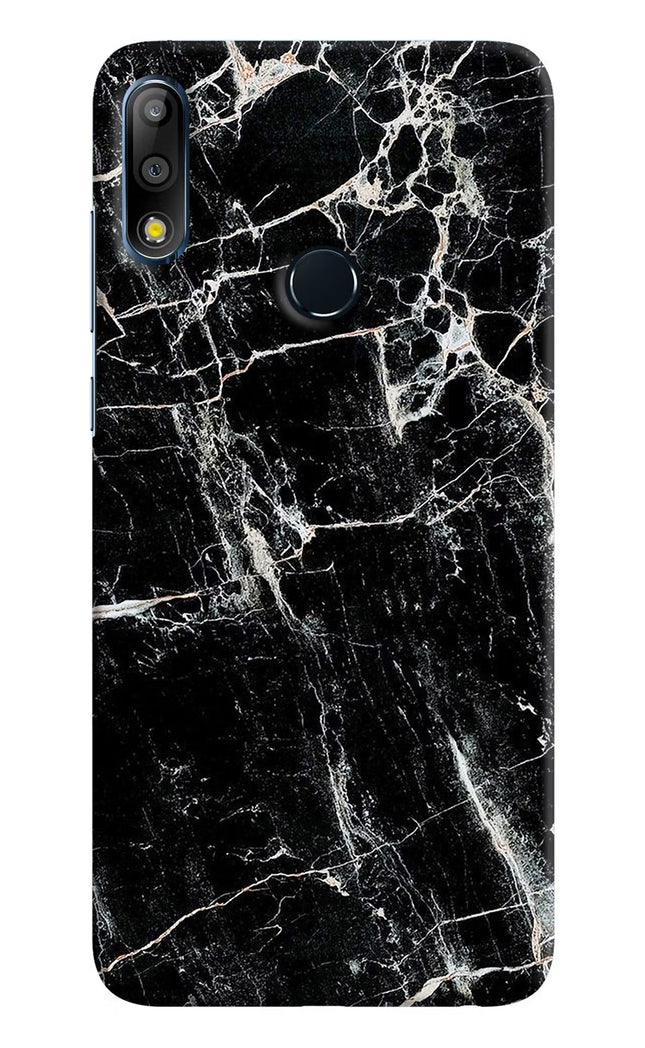 Black Marble Texture Asus Zenfone Max Pro M2 Hard Case Back Cover by Casekaro