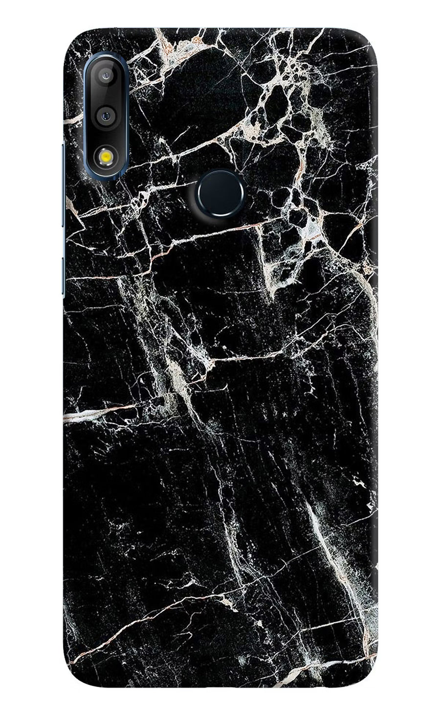 Black Marble Texture Asus Zenfone Max Pro M2 Back Cover, Hard case