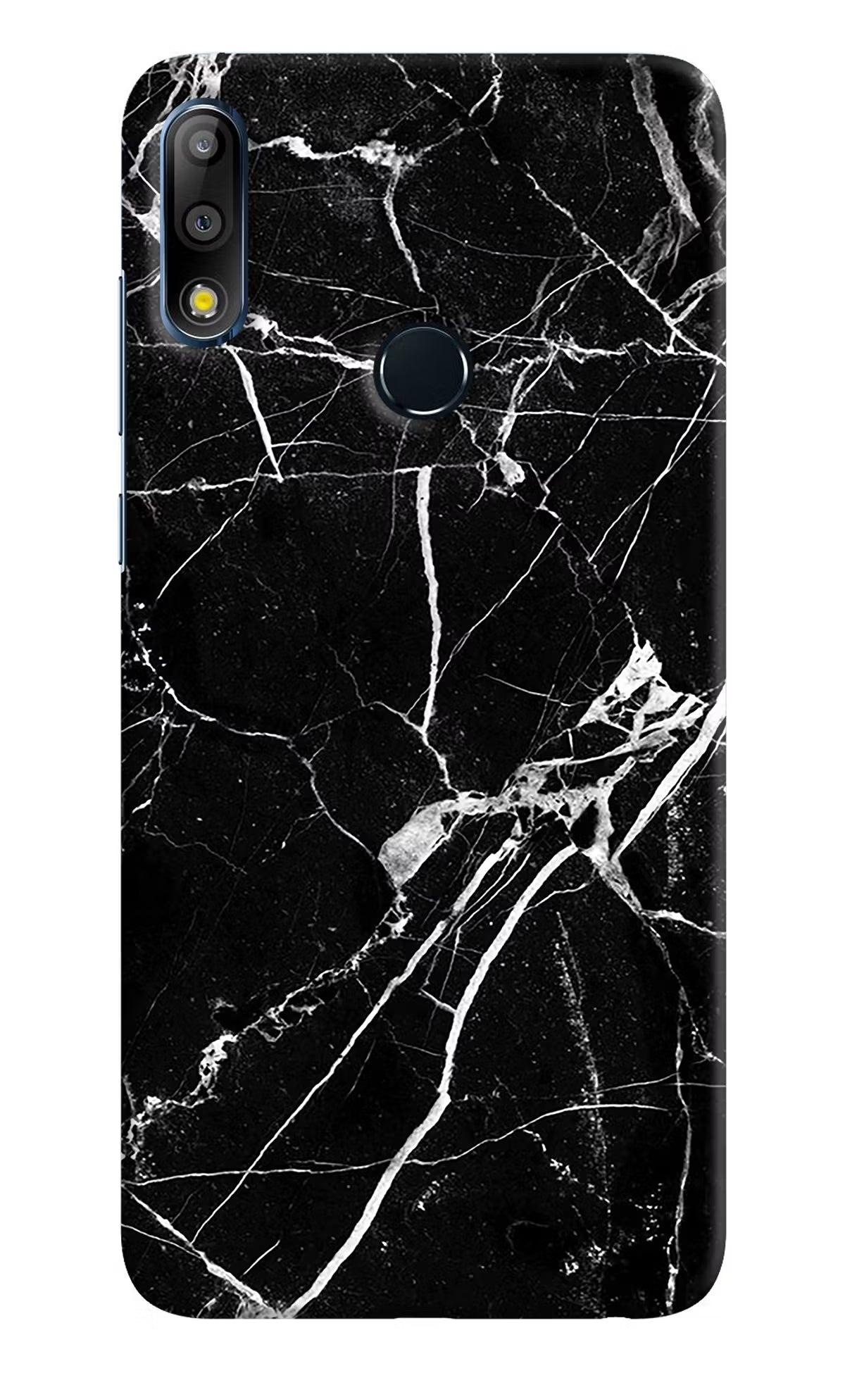 Black Marble Pattern Asus Zenfone Max Pro M2 Hard Case Back Cover by Casekaro