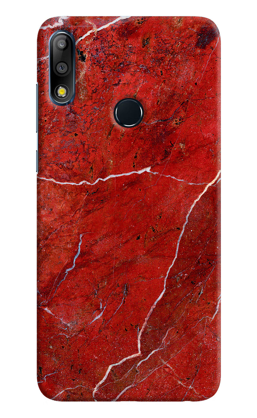 Red Marble Design Asus Zenfone Max Pro M2 Back Cover, Hard case