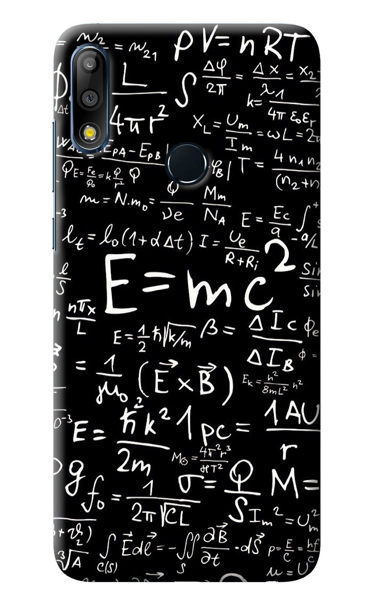 Physics Albert Einstein Formula Asus Zenfone Max Pro M2 Back Cover