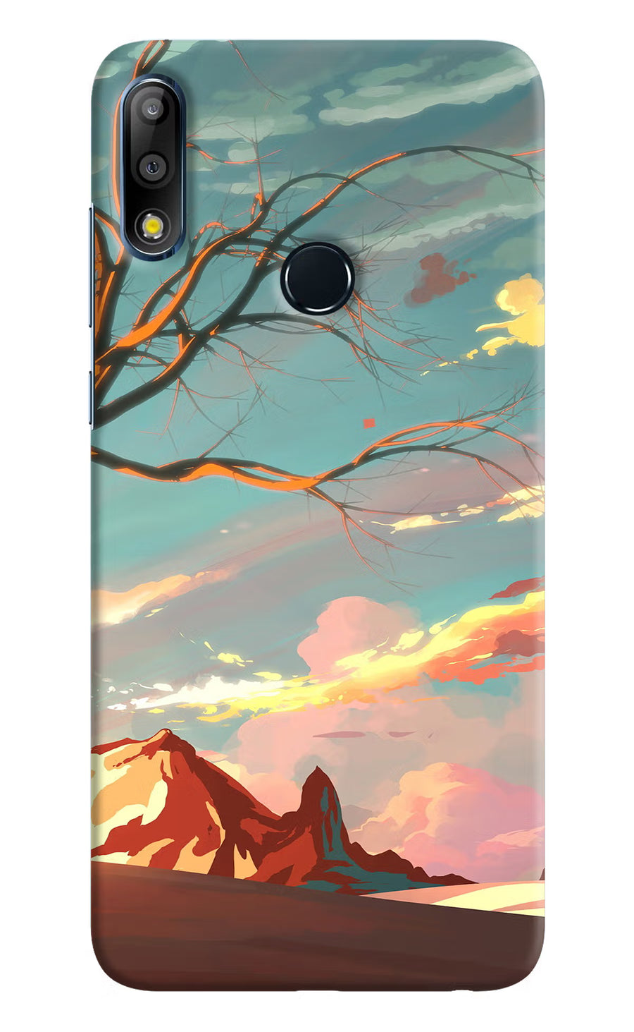 Scenery Asus Zenfone Max Pro M2 Back Cover, Hard case