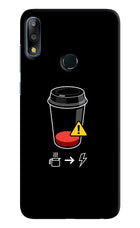 Coffee Asus Zenfone Max Pro M2 Hard Case Back Cover by Casekaro