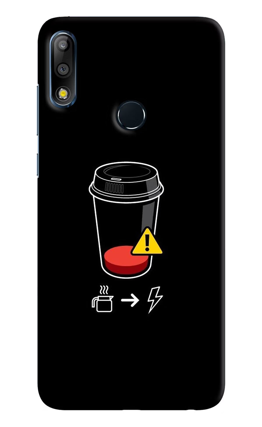Coffee Asus Zenfone Max Pro M2 Back Cover, Hard case
