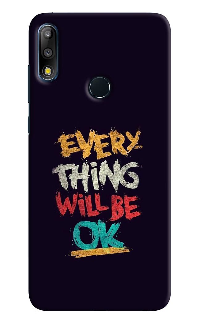 Everything Will Be Ok Asus Zenfone Max Pro M2 Hard Case Back Cover by Casekaro