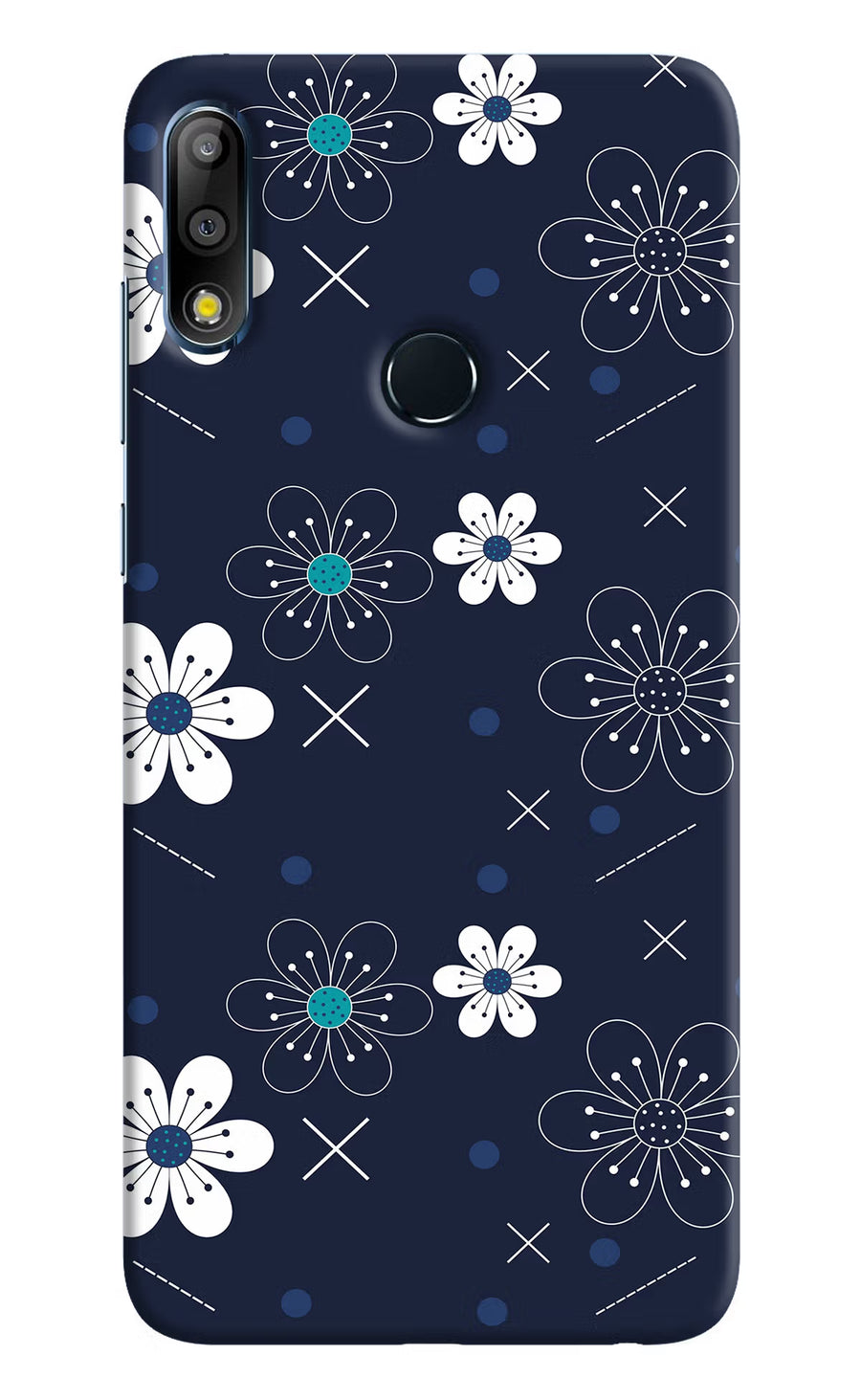 Flowers Asus Zenfone Max Pro M2 Back Cover, Hard case