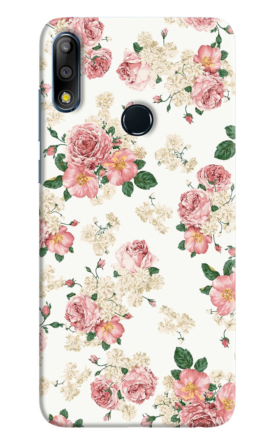 Flowers Asus Zenfone Max Pro M2 Back Cover, Hard case