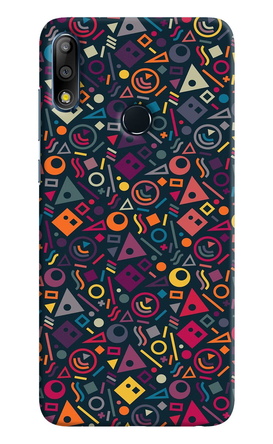 Geometric Abstract Asus Zenfone Max Pro M2 Back Cover, Hard case