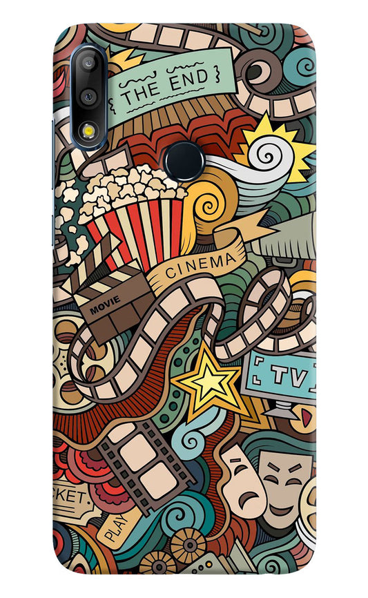 Cinema Abstract Asus Zenfone Max Pro M2 Hard Case Back Cover by Casekaro
