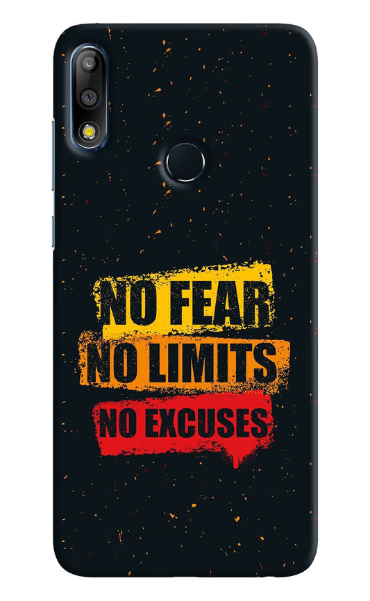 No Fear No Limits No Excuse Asus Zenfone Max Pro M2 Hard Case Back Cover by Casekaro