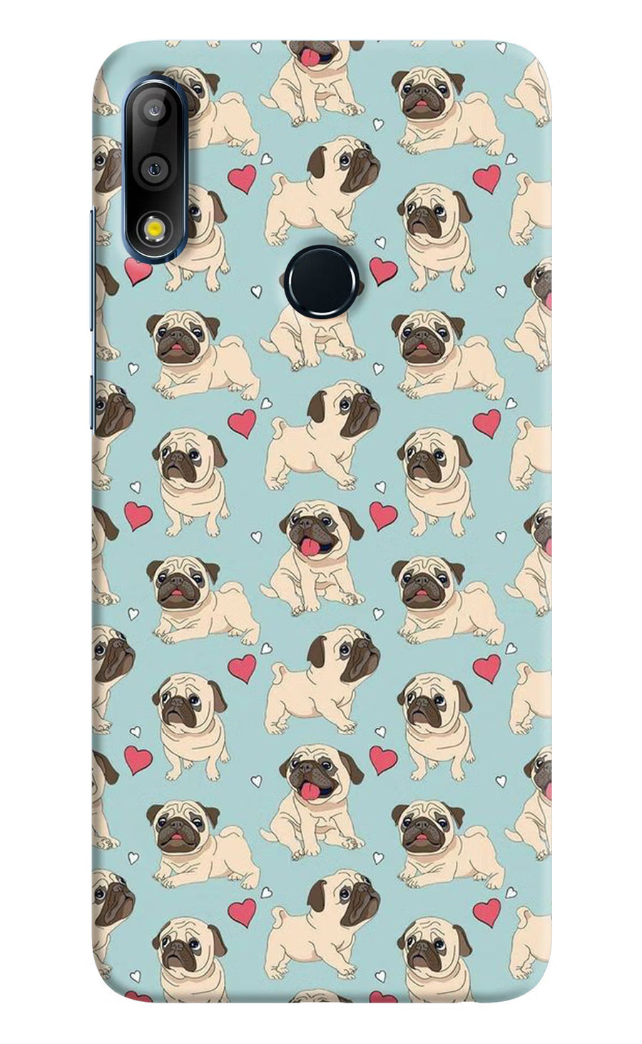 Pug Dog Asus Zenfone Max Pro M2 Back Cover, Hard case
