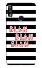 Blah Blah Blah Asus Zenfone Max Pro M2 Hard Case Back Cover by Casekaro